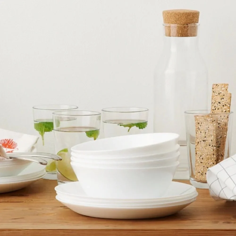 IKEA White Dinner Plates 10” Set of Four